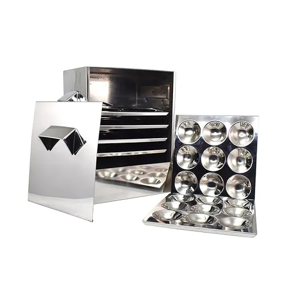Cauka Square Cubic Idly Cooker 6 Plates comes with 6 Regular Idly & 2 Mini Idly Plates